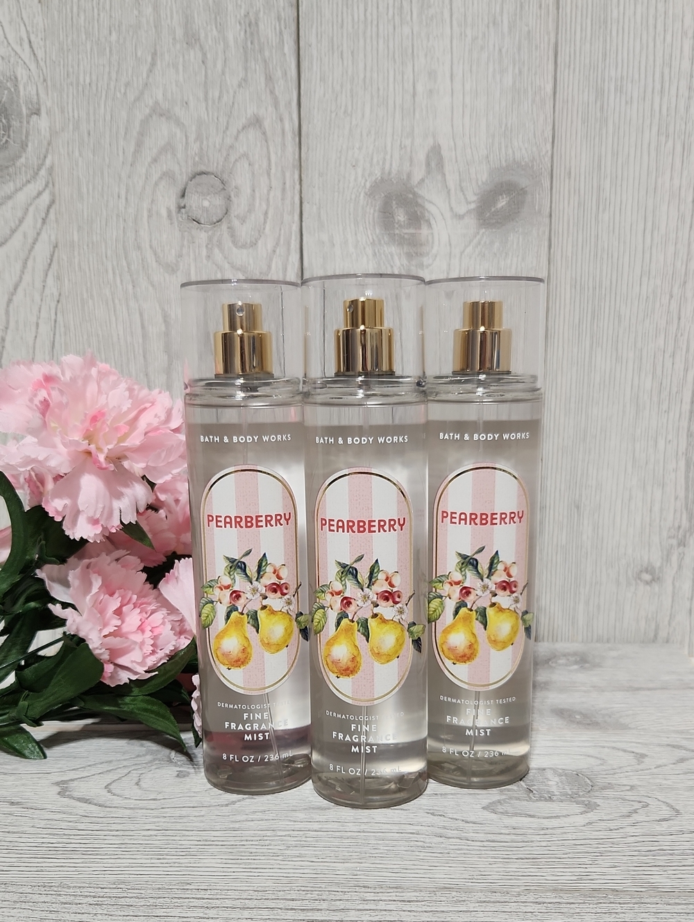Bath & Body Works Pearberry Fine Fragrance Mist X3